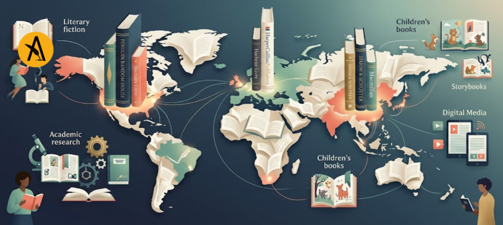 Global publishing companies including major book publishers and media groups representing the largest publishing houses in the world