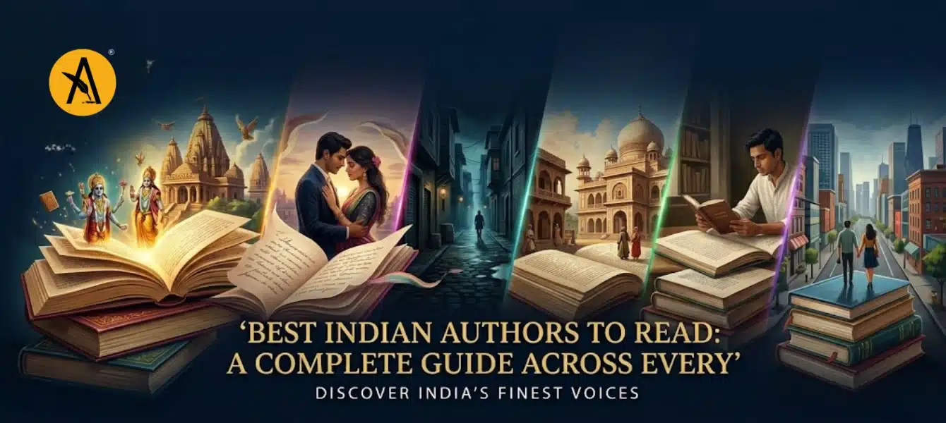 Collection of best Indian authors across fiction, romance, thriller, and self help genres including classic and contemporary writers