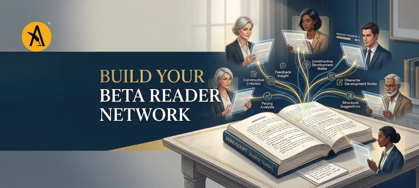 Indian writer sharing manuscript with beta readers online and in writing groups for feedback and critique