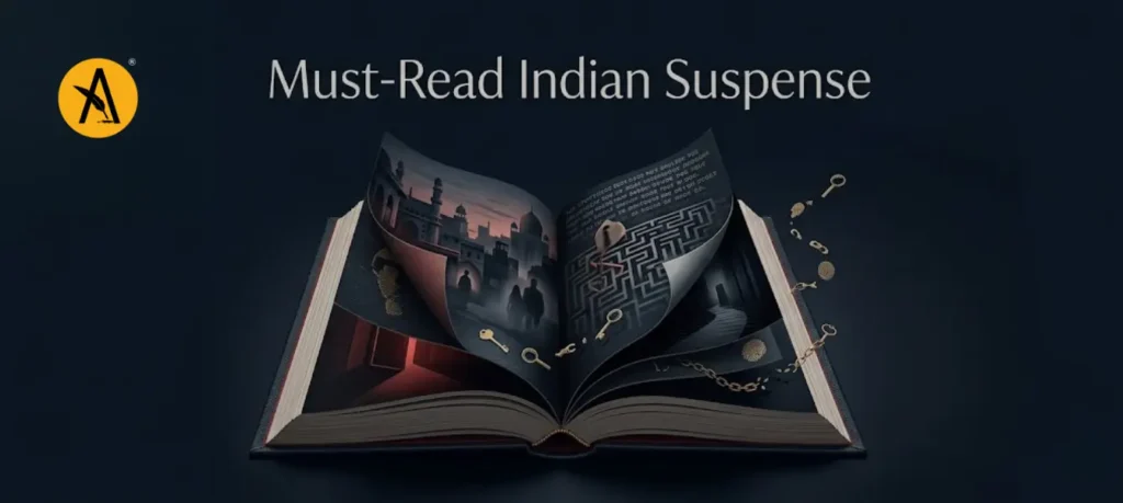 Collection of Indian thriller novels featuring crime fiction, psychological suspense, cybercrime techno thrillers, and detective stories